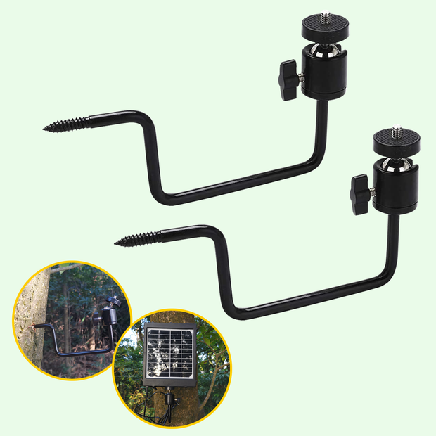 2-Pack Mount Tree Holder, 360 Graders Justerbar Monteringstativ för Viltkamera *