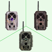 Paket med Solpaneler och WiFi Åtelkamera 32 MP HD 1296P med Mörkerseende och Rörelsedetektering, 940nm Infraröd, IP66 Vattentät,för Bakgård, Trädgård, Bondgård| A350W Grå