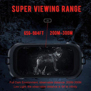 Digitala Mörkerseendeglasögon & Kikare med LCD-skärm Spårning upp till 300 m HD Infraröd (IR) med Foto & Video för Spotting, Jakt Vilda Djur