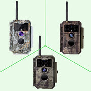 WiFi Viltkamera 32MP HD 1296P Mörkerseende och Rörelsedetektor med 0.5s Triggerhastighet No Glow, 940nm Infraröd, IP66 Vattentät för Utomhus och Vilda Djur| W600 Röd